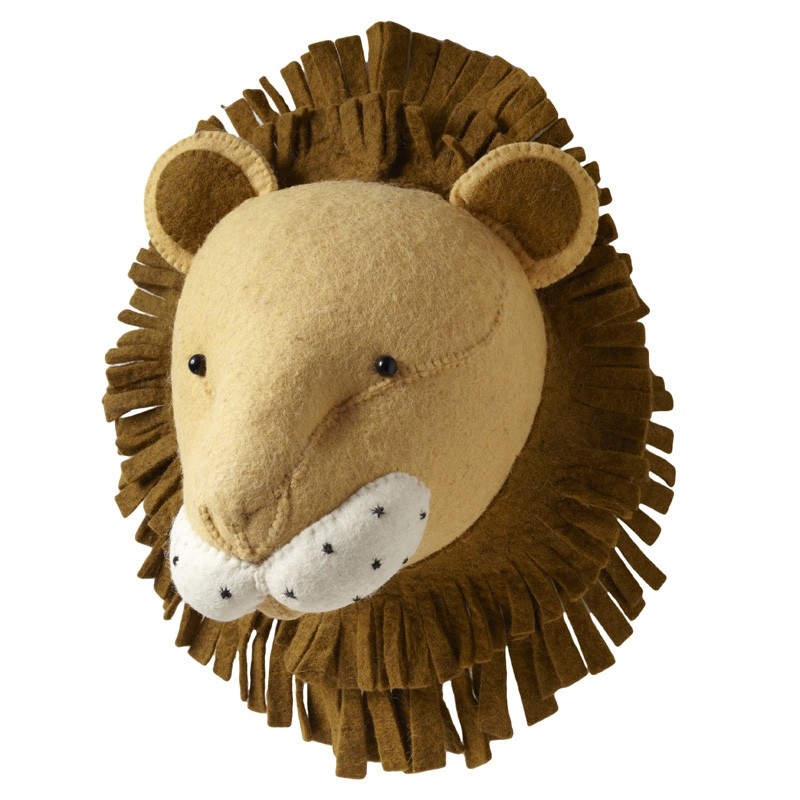 Fiona Walker England Lion Head Deco