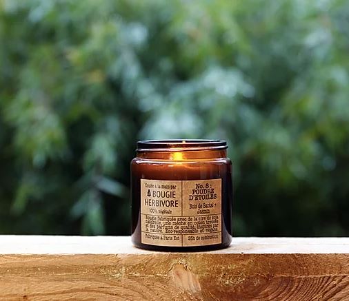 La Bougie Herbivore  90g No 8 Sandalwood and Jasmine Small Scented Candle