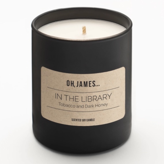 Oh, James In The Library Candle