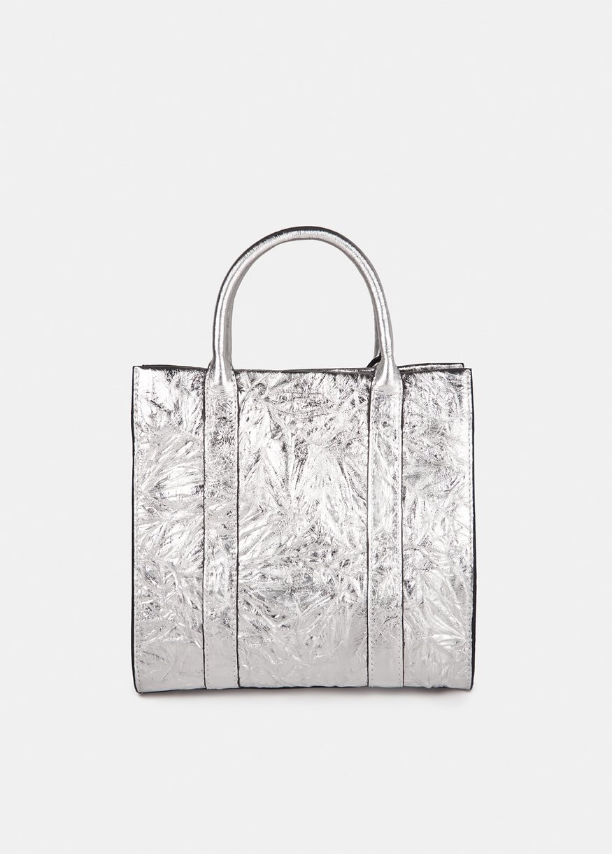 Essentiel Antwerp Walvin Mirror Effect Bag Silver