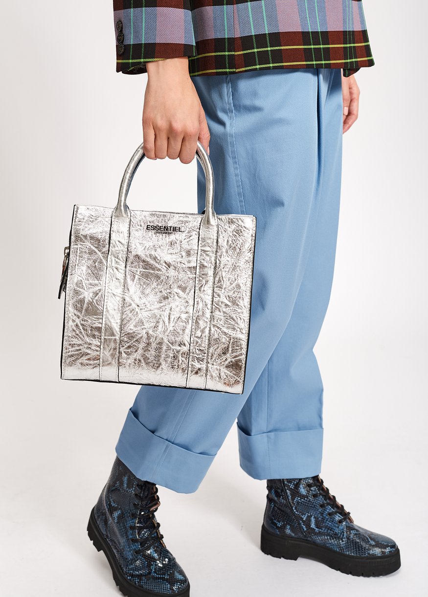 Essentiel Antwerp Walvin Mirror Effect Bag Silver