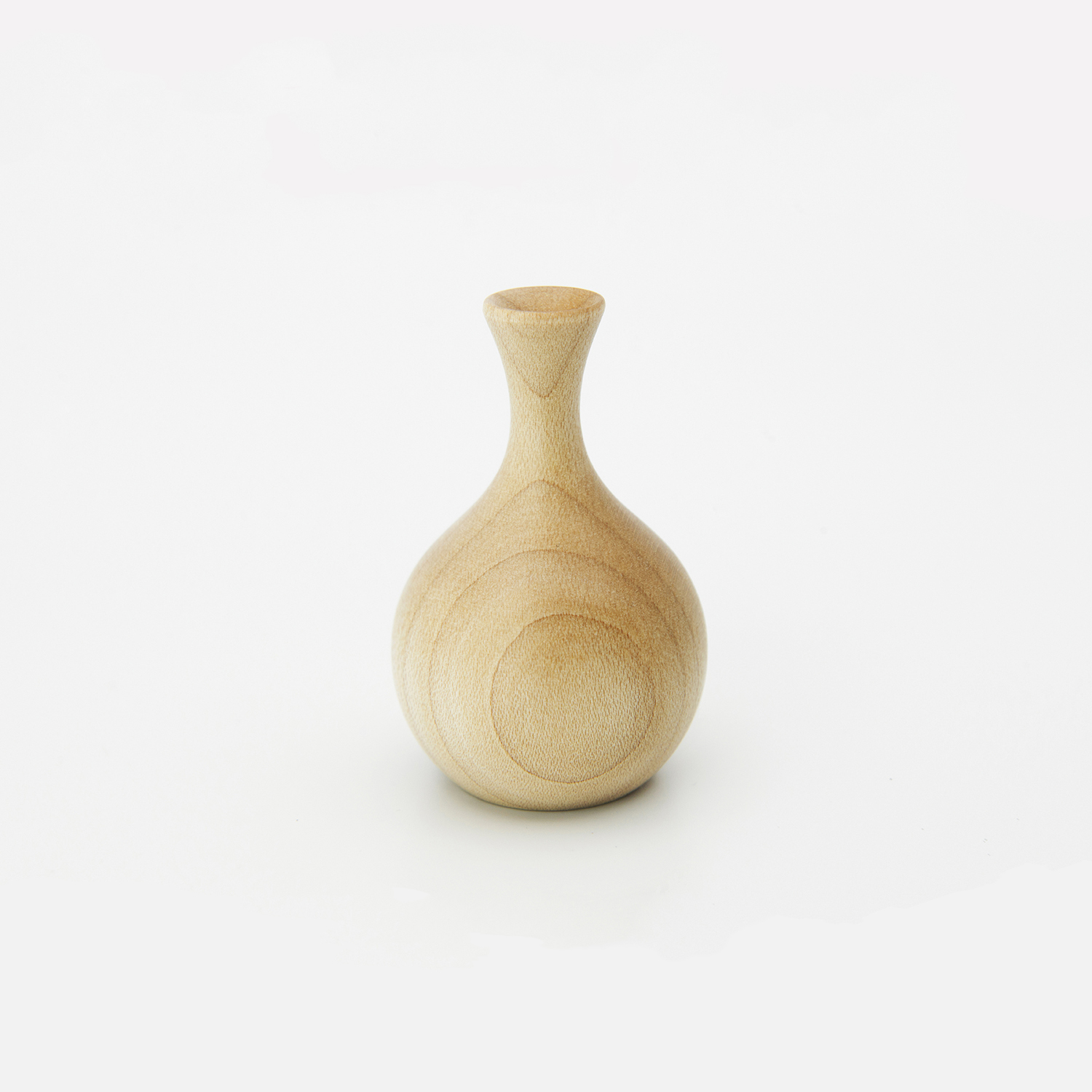 Akarino-Tane Tsurukubi (Crane Neck) Shape Mini Wooden Vase from Japan