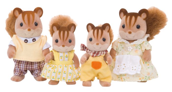 Sylvanian Families Walnut Squirrel Family