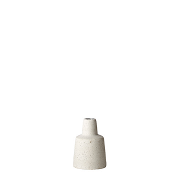 Affari Small candleholder 7xh12cm polystone cement effect in light grey 