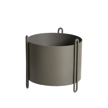 woud-small-taupe-pidestall-planter