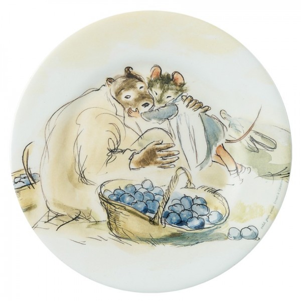 Petit Jour Ernest and Celestine Gardenent Dessert Plate