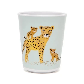 Petit Monkey 180ml Blue Melamine Leopard Printed Mug