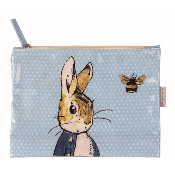 Petit Jour Large Blue Pierre Rabbit Clutch