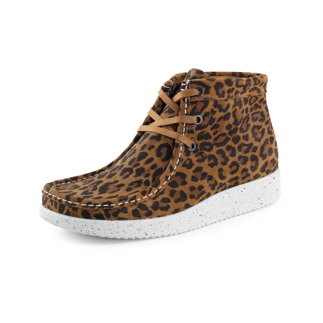 Nature Brown Emma Suede Leopard Print Shoe