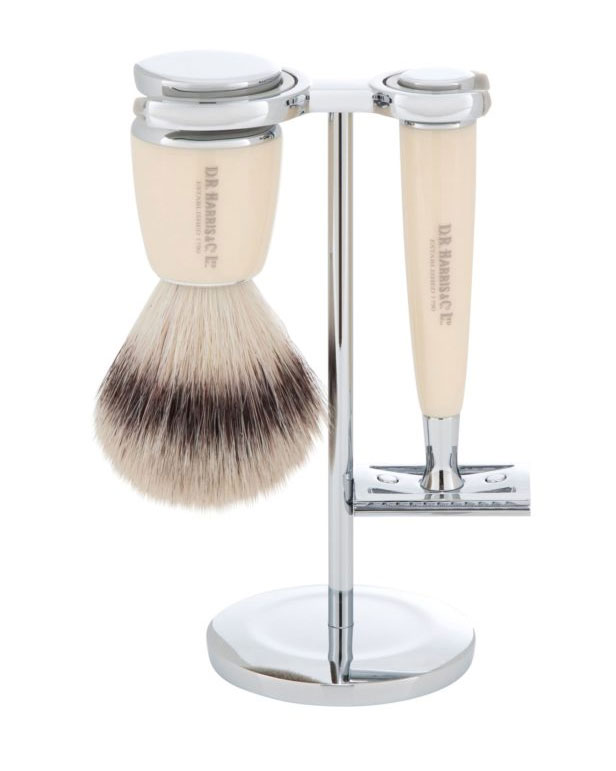 D. R. Harris Shaving Brush and Razor Set