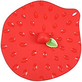 Charles Viancin Strawberry Silicone Lid 9 Inch