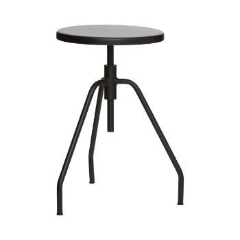 House Doctor Stool 32x h50 cm in black steel 