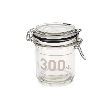Nordal Small 300ml glass jar with airtight lid