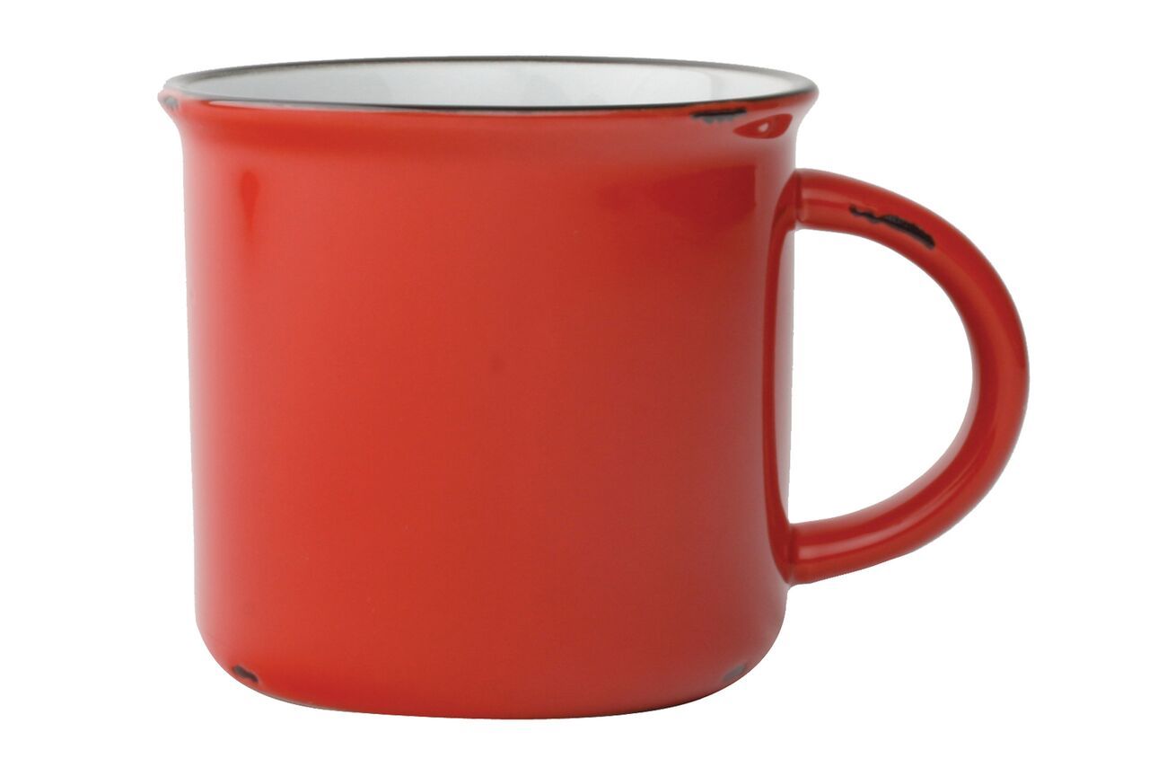 Canvas Homeware Red Tinware Vintage Inspired Mug