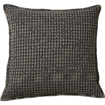 Affari Cushion cover 50x50cm in dark grey worn out cotton.