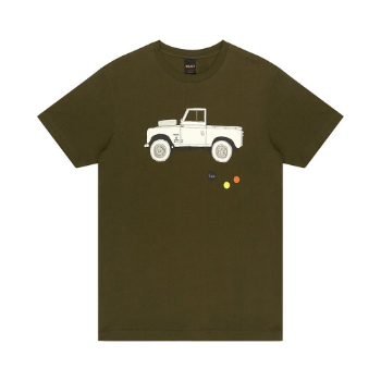 Deus Ex Machina Green Cotton Carby Landie Men's T Shirt