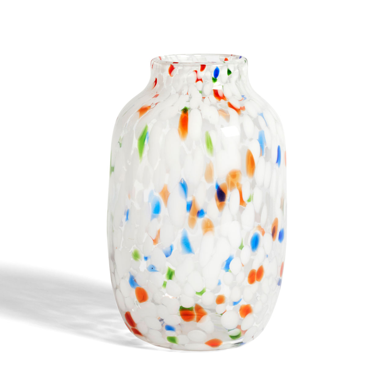 HAY White Dot Hand Blown Splash Vase