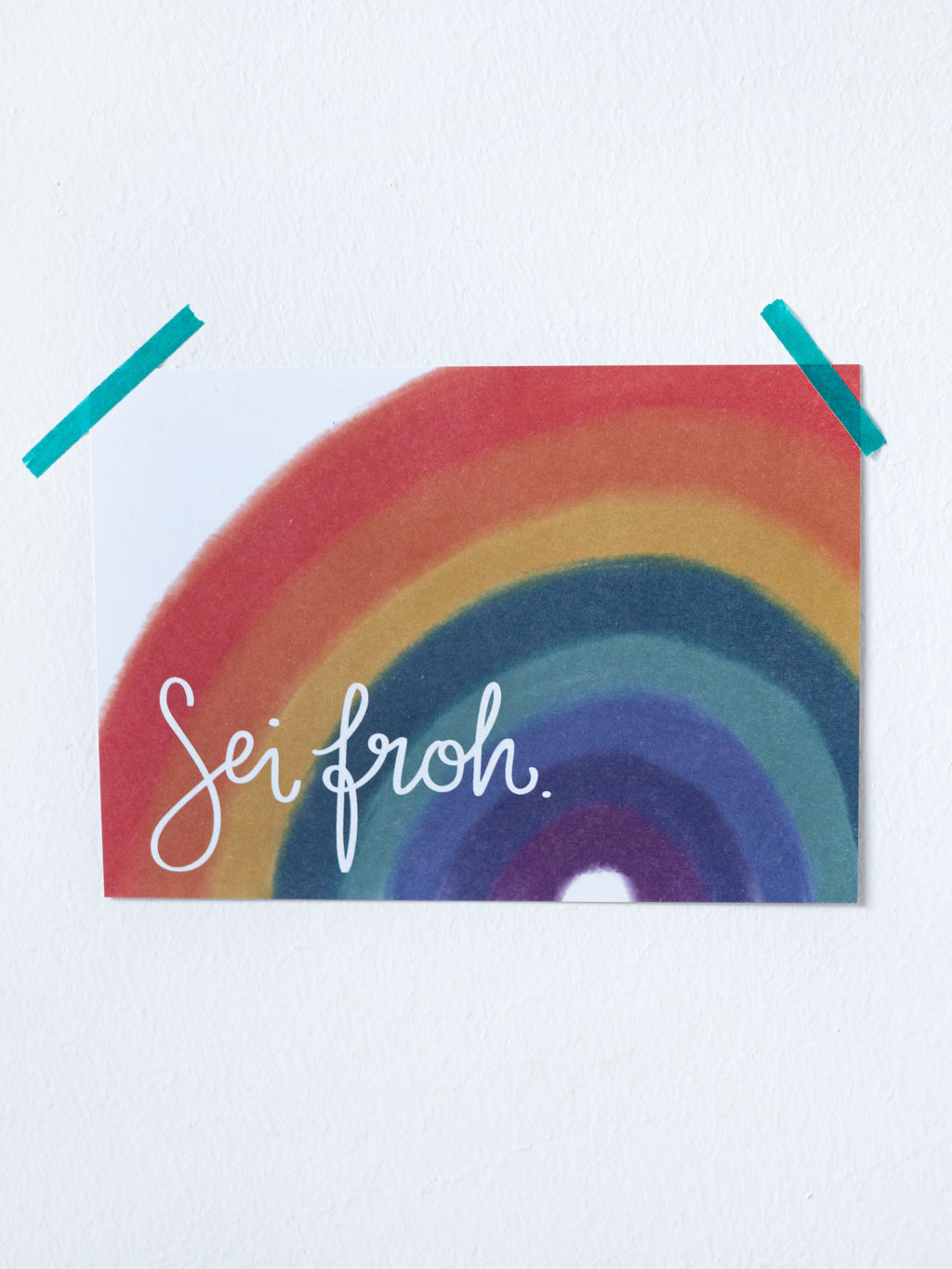 Loretta Cosima Postcard Sei Froh Rainbow Set of 10