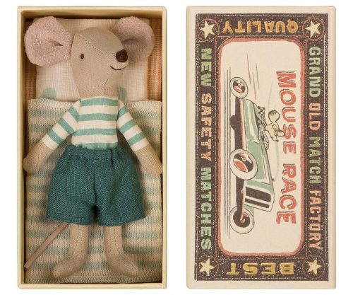 Maileg Big Brother Mouse in Retro Style Matchbox Toy