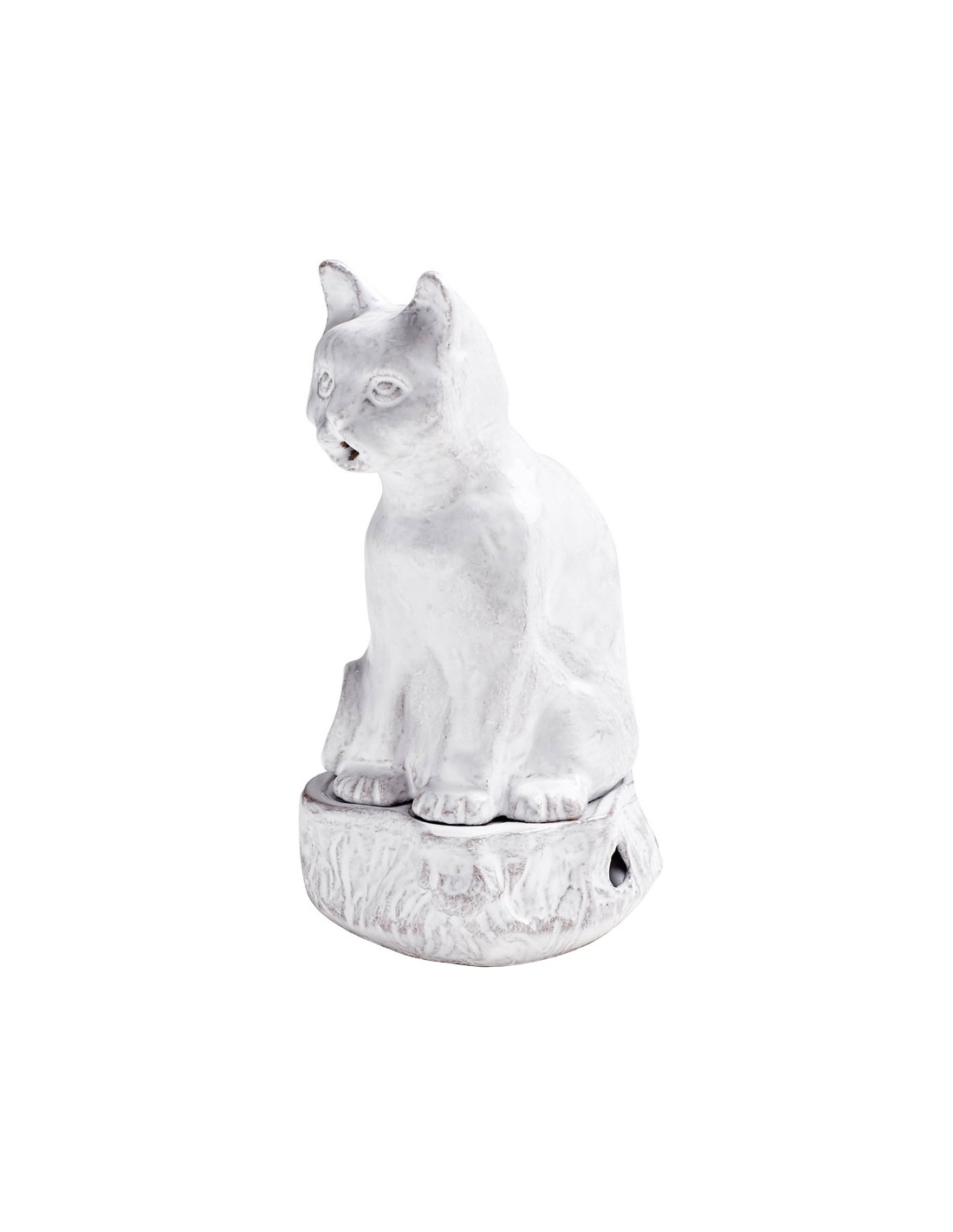 Bruciatore di incenso in ceramica White Cat