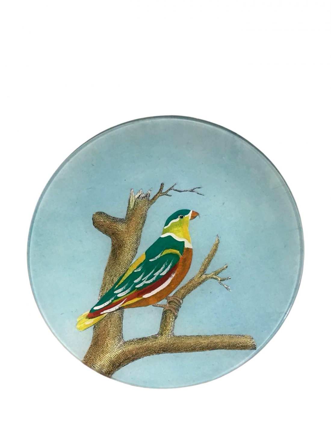 JOHN DERIAN Round Loty Sky Bird Plate