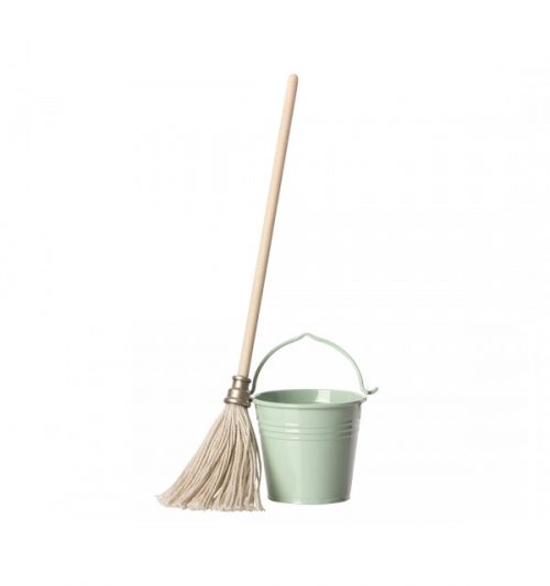 Maileg Light Green Mop Bucket