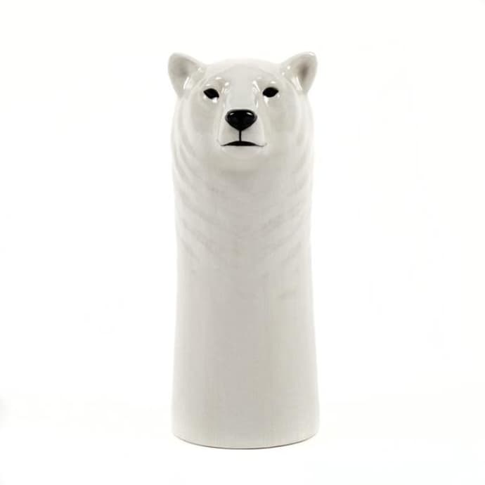 Quail Ceramics Ceramic Polar Bear Vase