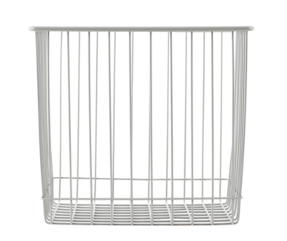 Monograph Metal Basket in Grey Metal 22x20cm