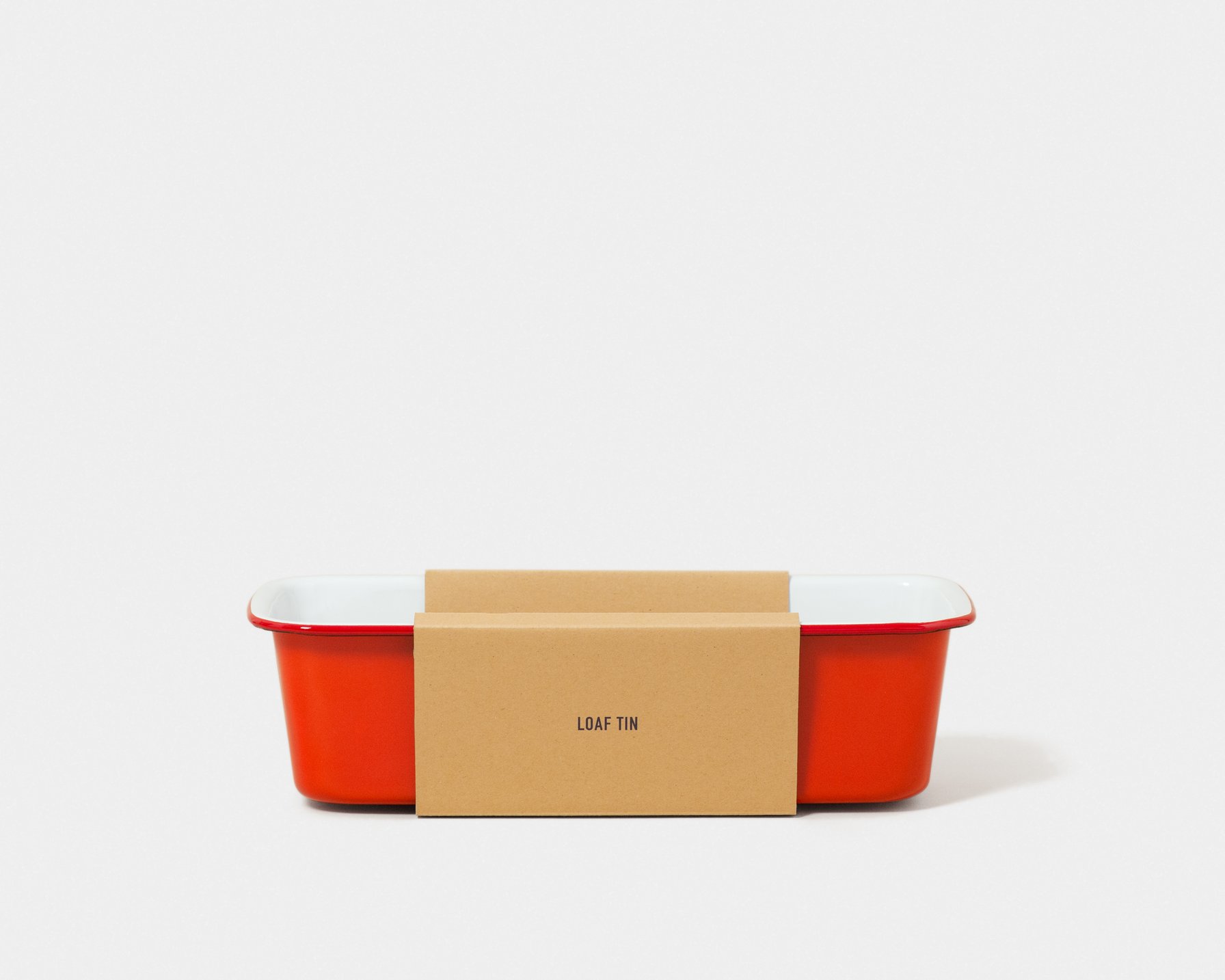 Falcon Enamelware Red Loaf Tin