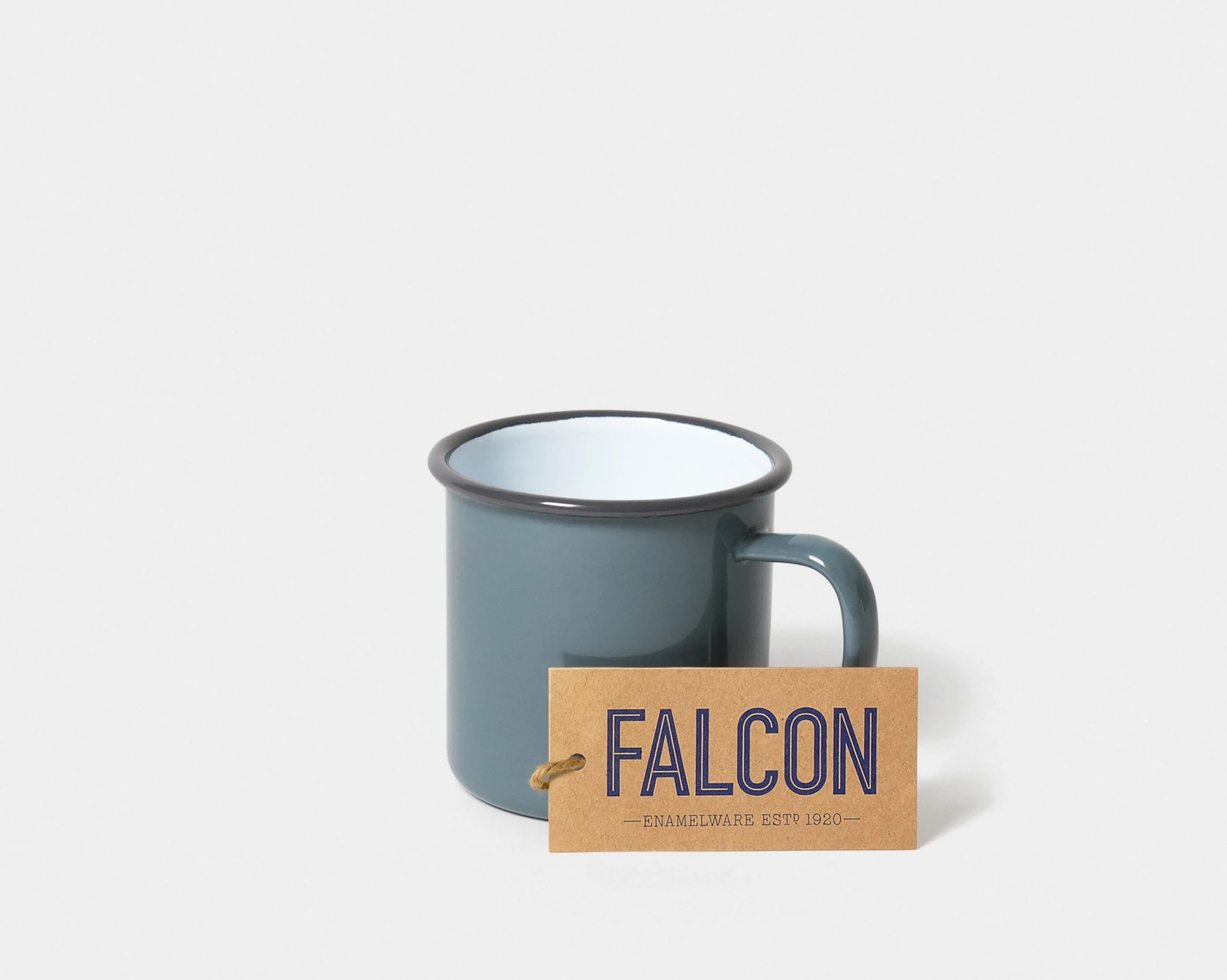 Falcon Enamelware Pigeon Grey Mug