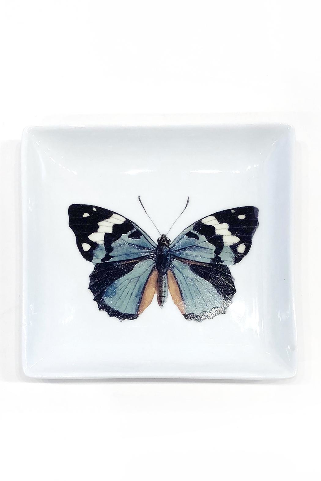 Magpie White Butterfly Print Trinket Tray