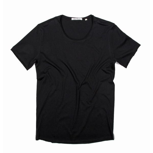 Stefan Brandt Elia 50 Negro Crew Neck Open Edges