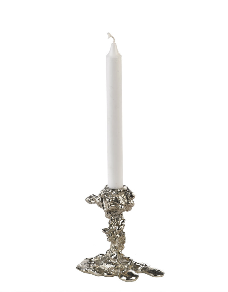 Pols Potten Silver Drip Candle Holder