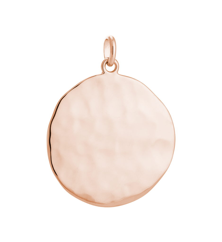 KIRSTIN ASH Rose Gold Large Circle Charm