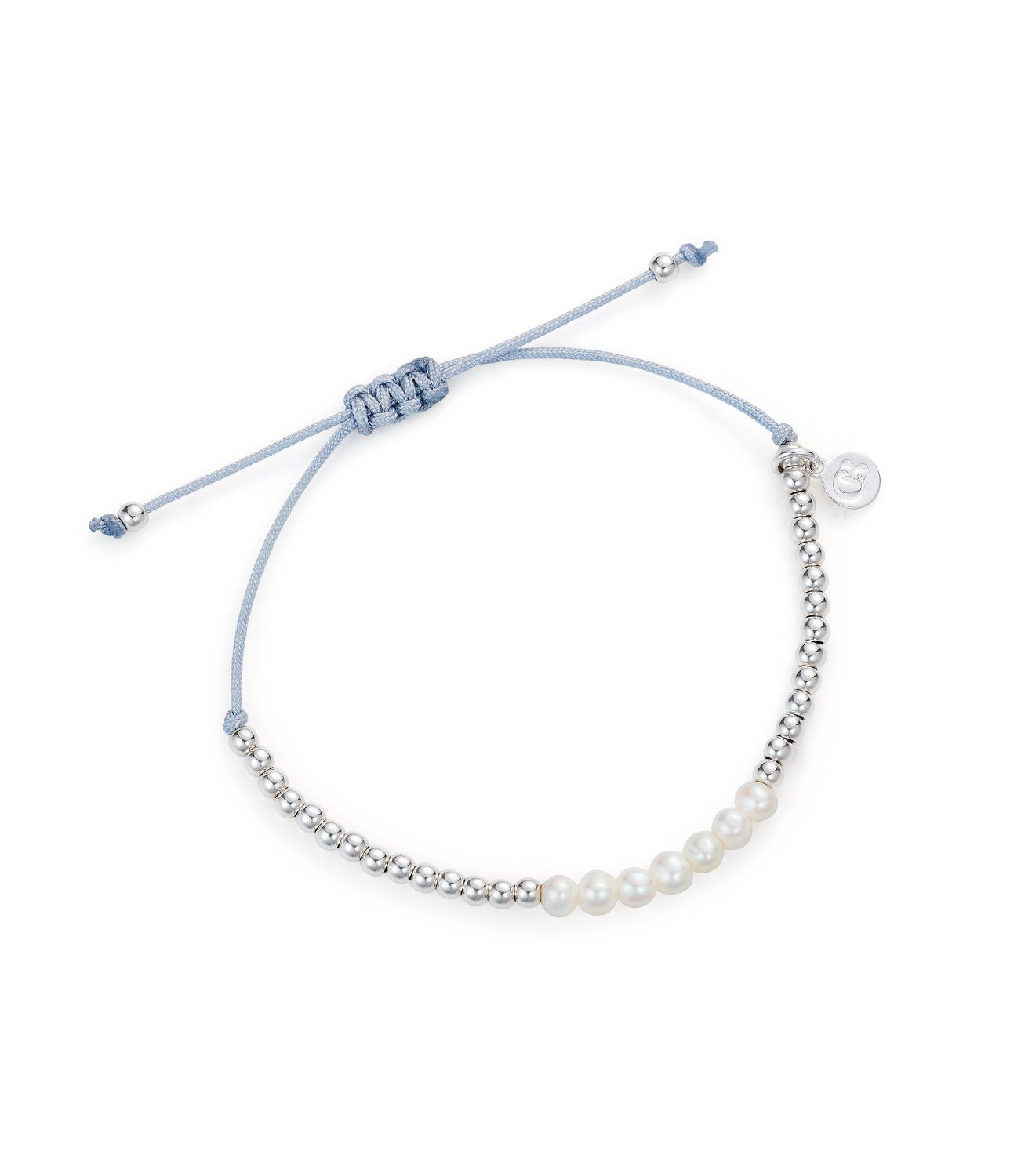 Claudia Bradby Abacus White Pearl Friendship Bracelet