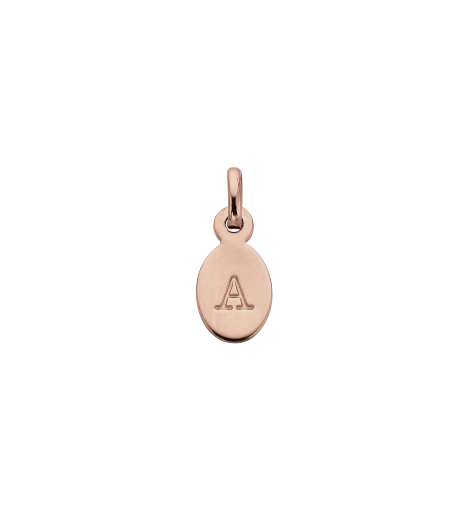 KIRSTIN ASH Rose Gold Initial Charm