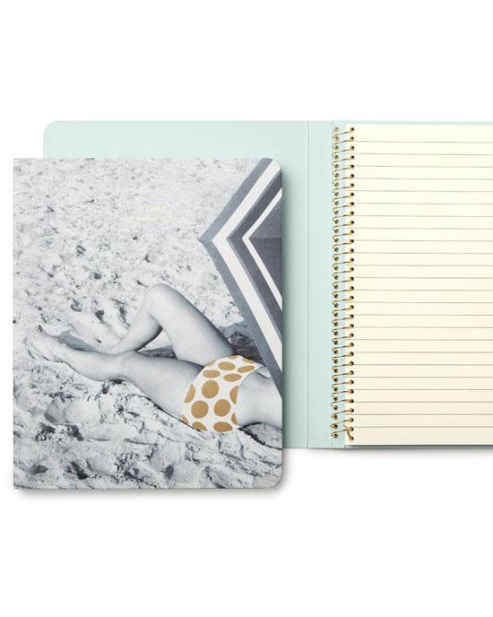 Kate Spade Concealed Spiral Notebook Wish I Was Here