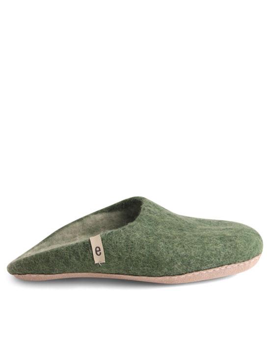 egos Wool Slippers Green