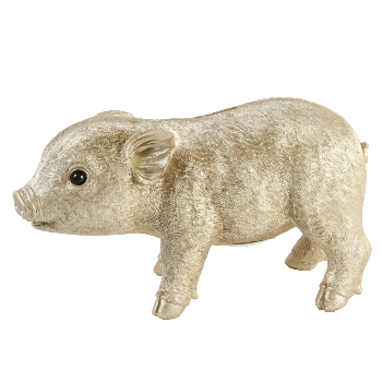 &klevering Gold Piggy Money Box