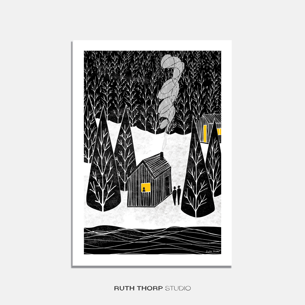 ruth-thorp-studio-a4-cabin-art-print