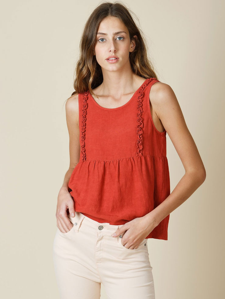 Indi & Cold Brick Summer Top