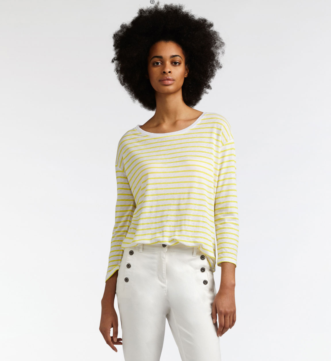 Sandwich Clothing Blazing Yellow Striped Top