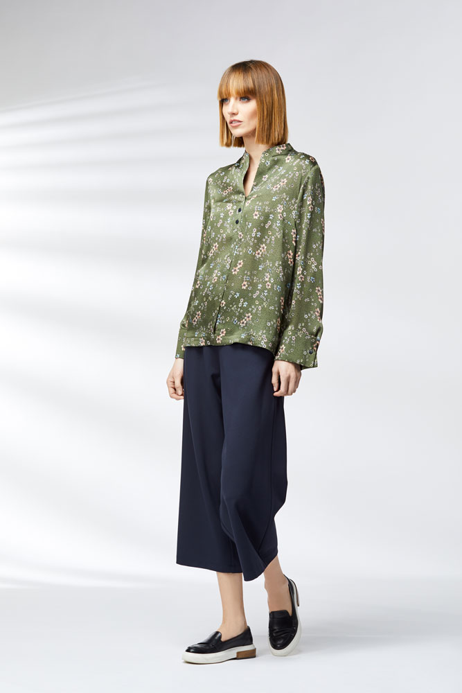 GR Nature Navy Kristi Bamboo Trousers