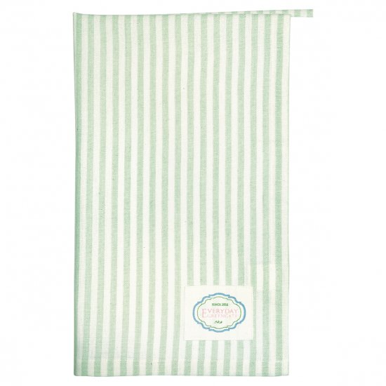 Green Gate Pale Green Stripe Alice Tea Towel - Set 2 units