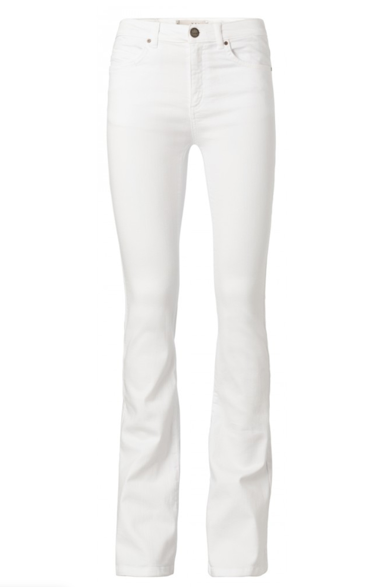 Yaya 32 Length White Flared Jeans