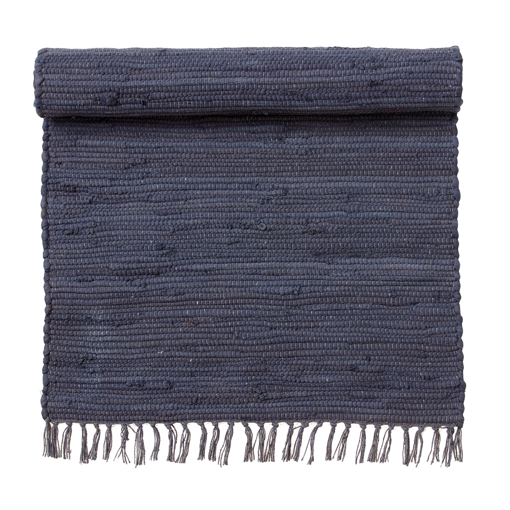 Bungalow DK 60 x 90cm Blue Recycled Cotton Rugs