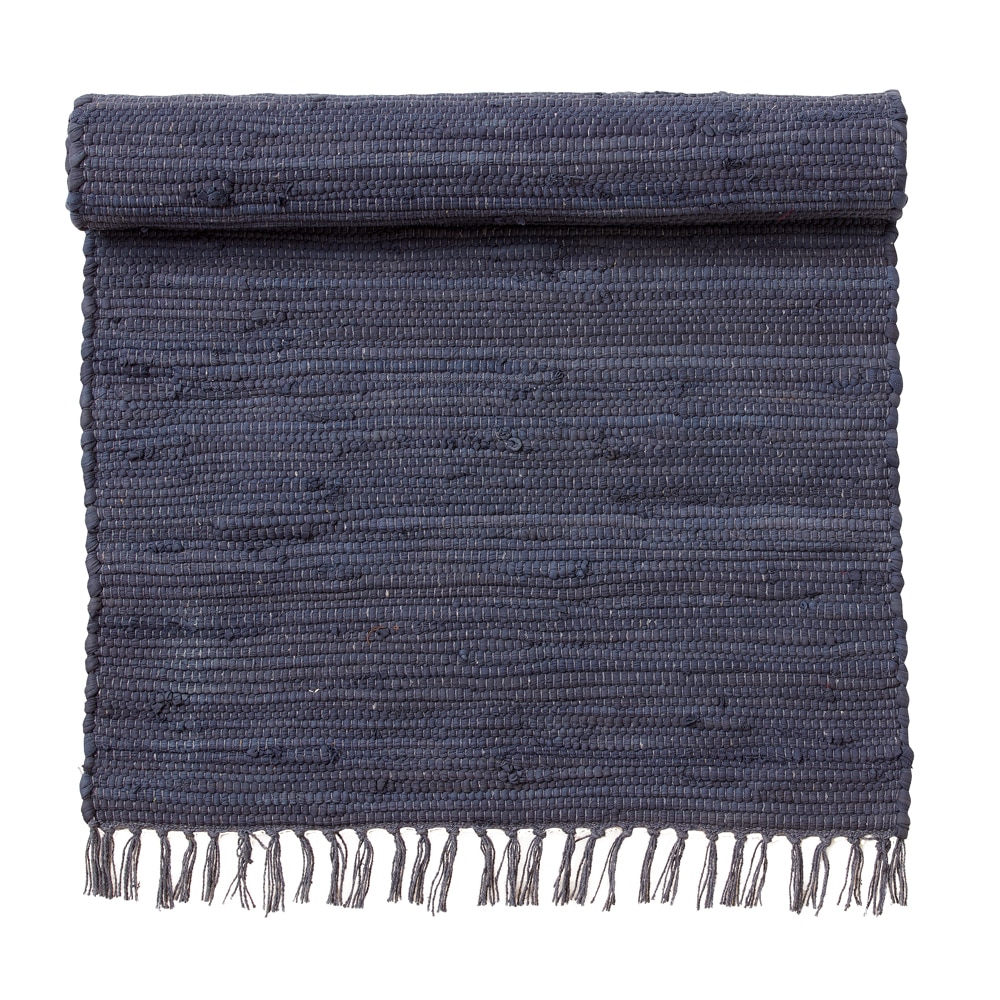 Bungalow DK 70 x 150cm Blue Recycled Cotton Rugs