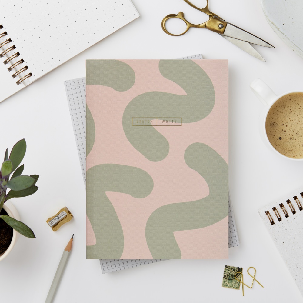 Katie Leamon  Wiro Green Mallow Notebook