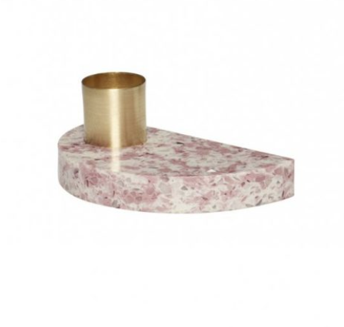 Hubsch Candlestick Terrazzo