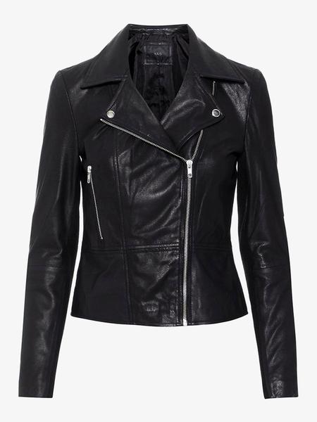 Y.A.S Black Sophie Leather Jacket